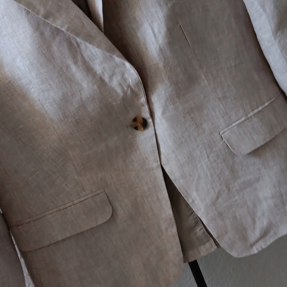 QUINCE..EURO LINEN STRUCTURED BLAZER..LARGE - Picture 5 of 9
